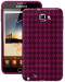 Amzer 92934 Luxe Argyle High Gloss TPU Soft Gel Skin Case for Samsung Galaxy Note Hot Pink