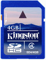 Kingston SD 4 GB Class 4 Memory Card: Memory Card