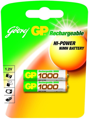 Godrej GP AAA 1000 mAh (2 Pcs) Rechargeable Battery: Rechargeable Battery Buy Godrej GP AAA 1000 mAh (2 Pcs) Rechargeable Battery: Rechargeable Battery