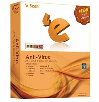 E Scan Anti-Virus 1 PC 1 Year: Security Software Buy E Scan Anti-Virus 1 PC 1 Year: Security Software