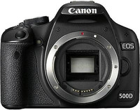 Canon EOS 500D SLR (Black)