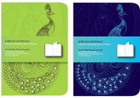 Karunavan Peacock (Set of 2) Notebook Soft Bound: Diary Notebook