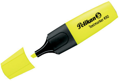 Buy Pelikan 490 Fluor Chisel Tip Highlighter Pens: Marker Highlighter