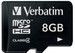 Verbatim Memory Card Micro SDHC Card 8GB Class 4