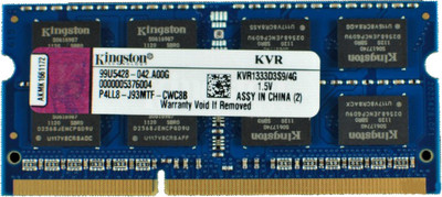 Buy Kingston ValueRAM DDR3 4 GB Laptop RAM (KVR1333D3S9/4G): RAM
